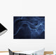 Abstract Blue Illustration Wall Decal Design 2