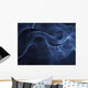 Abstract Blue Illustration Wall Decal Design 2