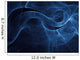 Abstract Blue Illustration Wall Decal Design 2