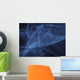 Abstract Blue Illustration Wall Decal Design 1