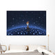 Illustration Martian Watering Starfield Wall Decal