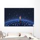 Illustration Martian Watering Starfield Wall Decal