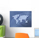 Digitally Generated Image World Wall Decal