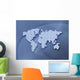 Digitally Generated Image World Wall Decal