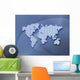 Digitally Generated Image World Wall Decal
