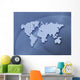 Digitally Generated Image World Wall Decal