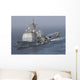 Sh-60j Seahawk Flies Uss Wall Decal