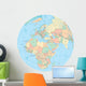 Political Map Globe Africa Wall Decal