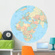 Political Map Globe Africa Wall Decal