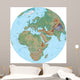 World Terrain Map Globe - Africa Wall Decal