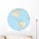 World Political Map Globe - America Wall Decal