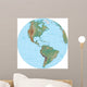 World Terrain Map Globe - America Wall Decal