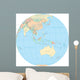 World Political Map Globe - Australia Wall Decal