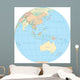 World Political Map Globe - Australia Wall Decal