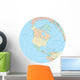 Political Map North America Wall Decal