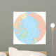 World Political Map Globe - North Pole Wall Decal