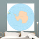World Political Map Globe - South Pole Wall Decal