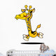 Cartoon Giraffe Wall Decal