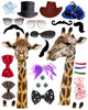 Giraffeappalooza Wall Decal Sticker Set Wall Decal