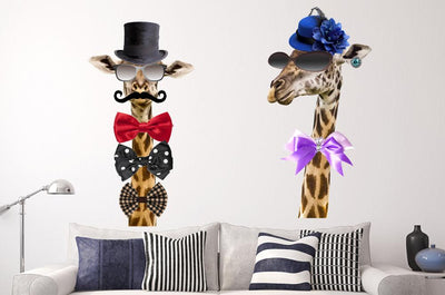 Giraffeappalooza Wall Decal Sticker Set Wall Decal