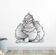 Cartoon Gorilla Wall Decal