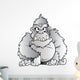 Cartoon Gorilla Wall Decal