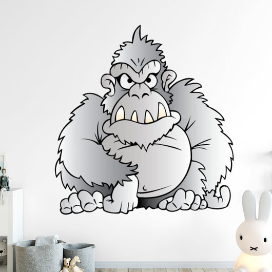 Cartoon Gorilla Wall Decal