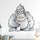 Cartoon Gorilla Wall Decal