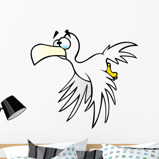 Cartoon Seagull Wall Decal
