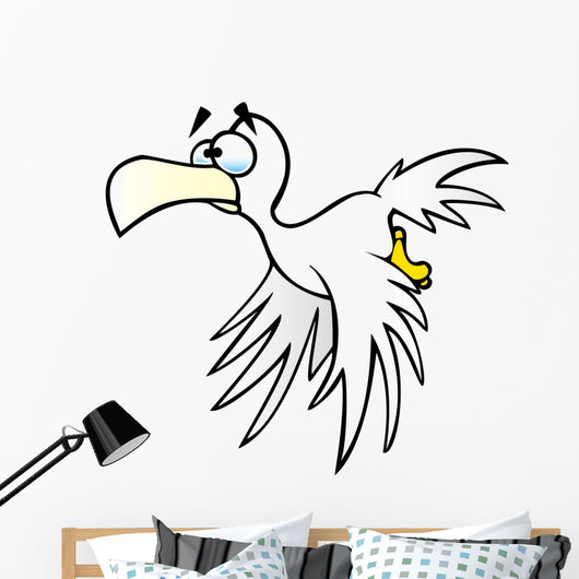 Cartoon Seagull Wall Decal