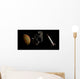 Two 1950's Styled Spaceships Wall Decal