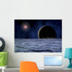 Distant Star Illuminates Extrasolar Wall Decal