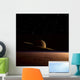 Saturn Floats above Titan Wall Decal
