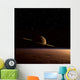 Saturn Floats above Titan Wall Decal
