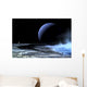Astronaut Standing Edge Lake Wall Decal