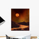 Rugged Planet Landscape Dimly Wall Decal