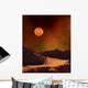 Rugged Planet Landscape Dimly Wall Decal