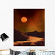 Rugged Planet Landscape Dimly Wall Decal