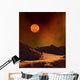 Rugged Planet Landscape Dimly Wall Decal