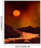 Rugged Planet Landscape Dimly Wall Decal