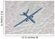 Mq-9 Reaper Flies Training Wall Decal Design 1