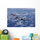 Four F-15 Eagles Fly Wall Decal