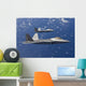 Two F-22 Raptors Fly Wall Decal Design 3
