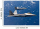 Two F-22 Raptors Fly Wall Decal Design 3