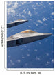 Two F-22 Raptors Fly Wall Decal