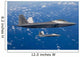 Two F-22 Raptors Fly Wall Decal Design 2