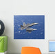 Two F-22 Raptors Maneuver Wall Decal Design 2