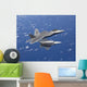 Two F-22 Raptors Maneuver Wall Decal Design 2