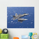 Two F-22 Raptors Maneuver Wall Decal Design 2