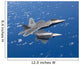 Two F-22 Raptors Maneuver Wall Decal Design 2